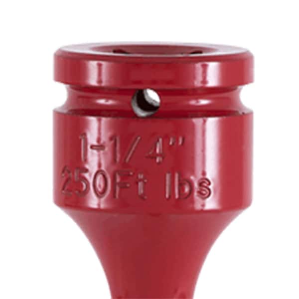 Torque Limiting Socket, 3/4 Drive, 250 Ft./Lb., 1-1/4, Red